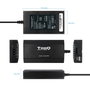 Tooq Cargador Universal para Portátil 100W con 12 Conectores y USB, Negro